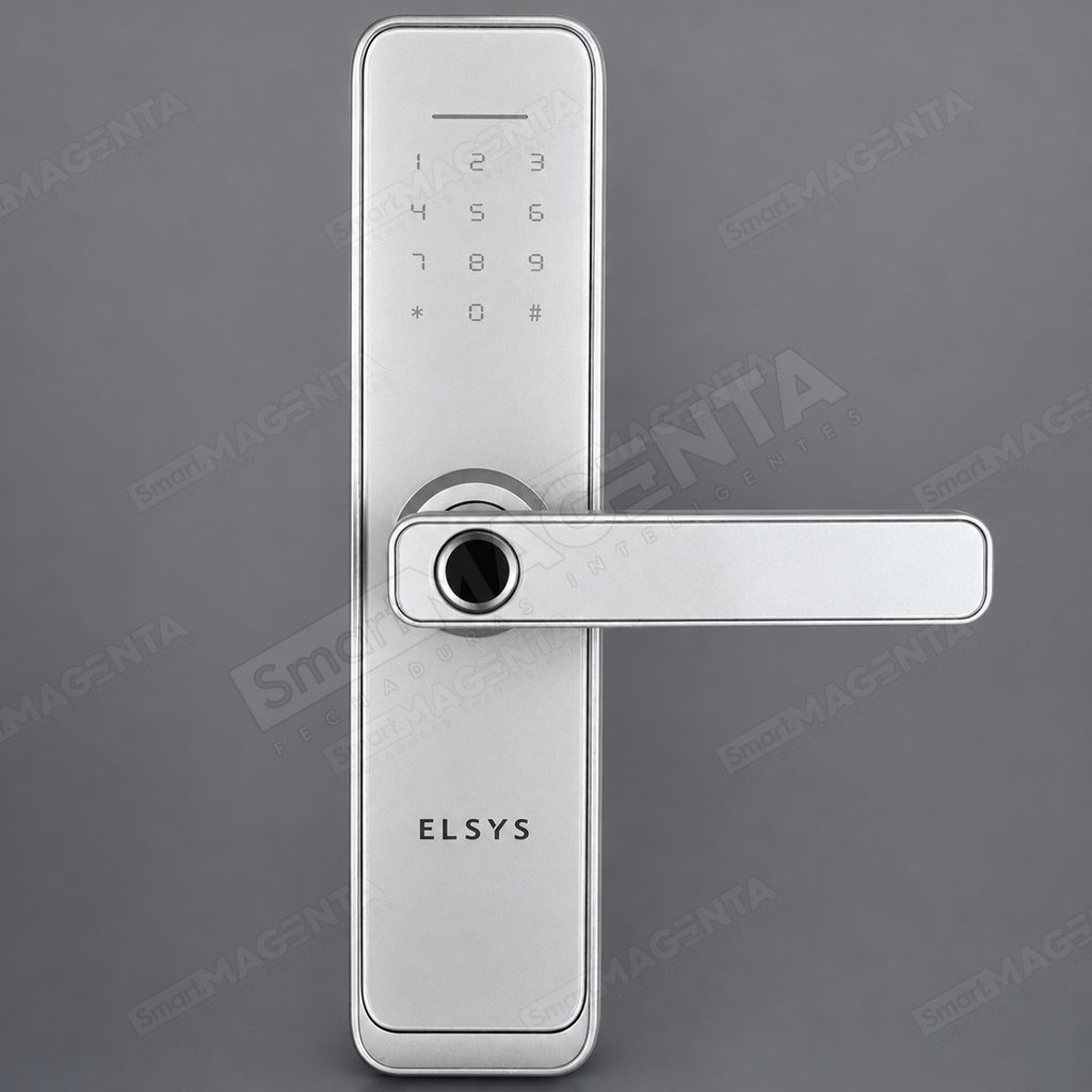 Fechadura Digital Elsys Clássica ESF-DE4000B Prata: acabamento prata