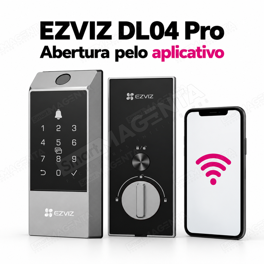 Fechadura Digital Ezviz DL04 Pro: controle pelo aplicativo