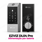 Fechadura Digital Ezviz DL04 Pro: alimentação por bateria