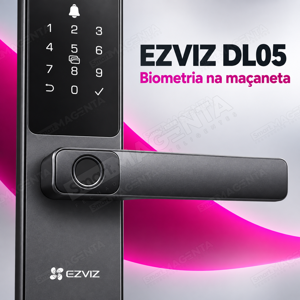 Fechadura Digital Ezviz DL05: biometria na maçaneta