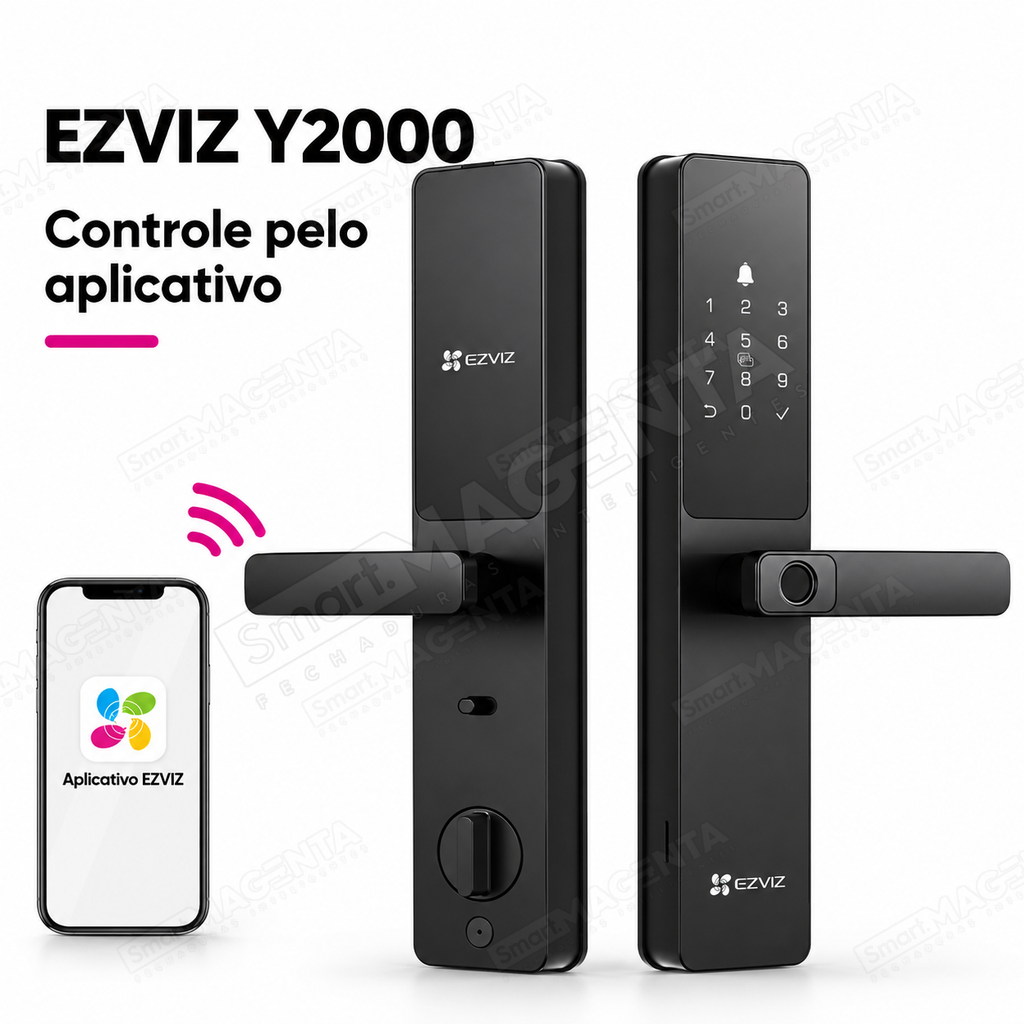 Fechadura Digital Ezviz Y2000: controle pelo aplicativo