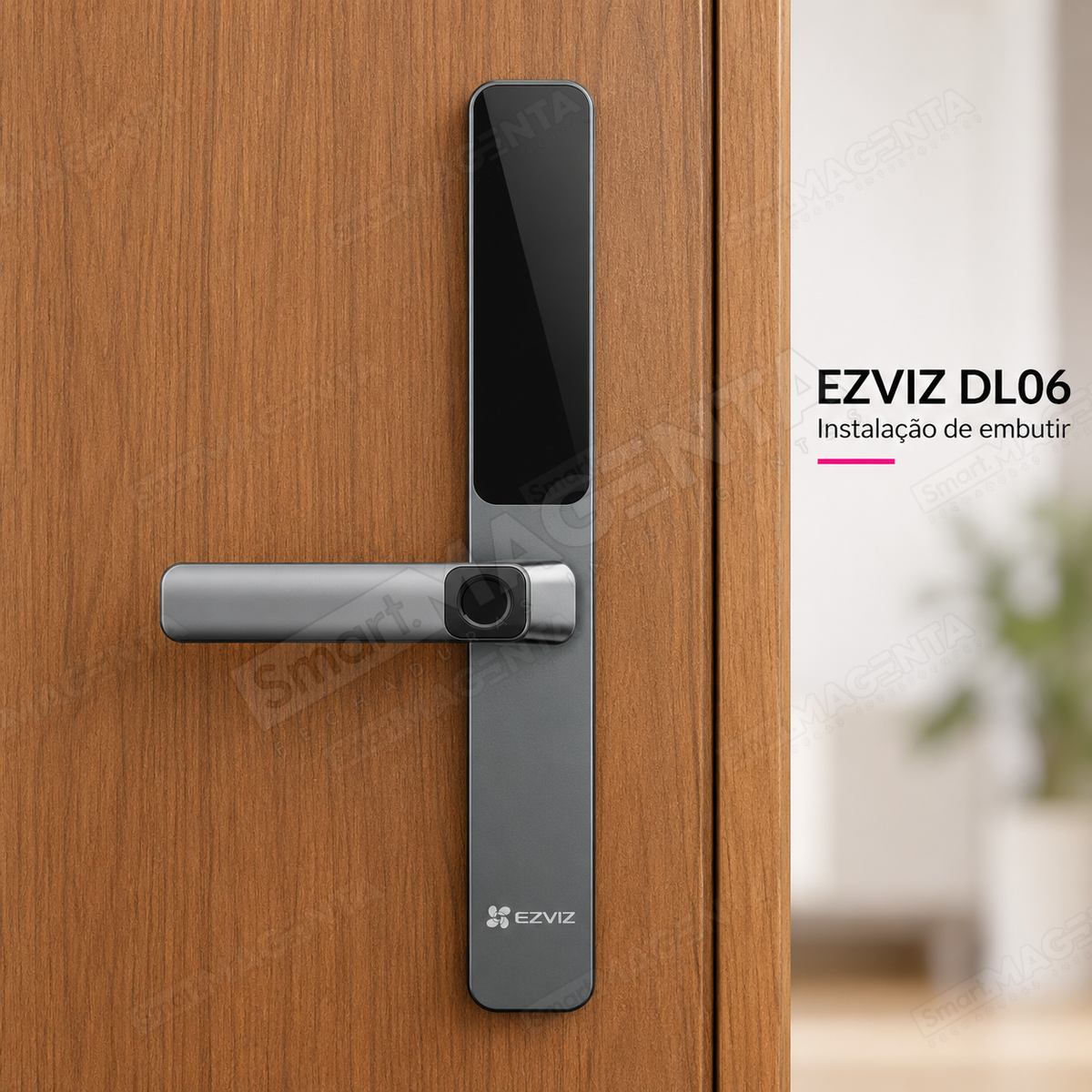 Fechadura Digital Ezviz DL06: instalacao de embutir