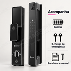 Fechadura Digital Ezviz Y3000: conteúdo da caixa