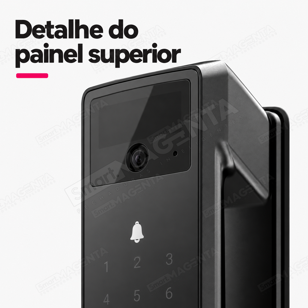Fechadura Digital Ezviz Y3000: painel superior