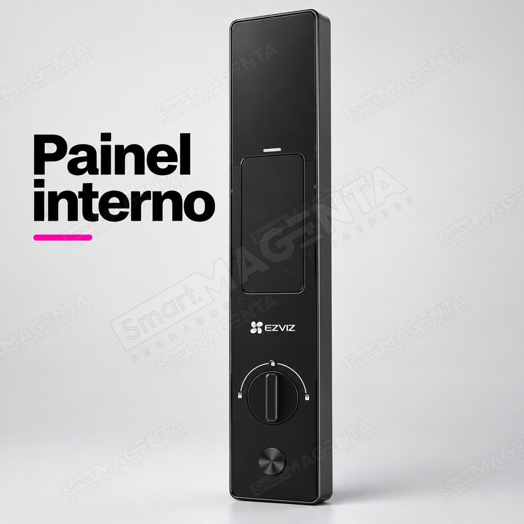 Fechadura Digital Ezviz Y3000: painel interno