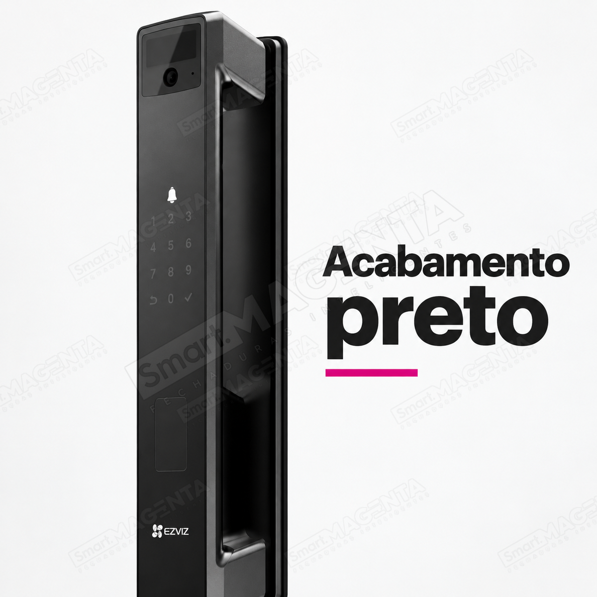 Fechadura Digital Ezviz Y3000: acabamento