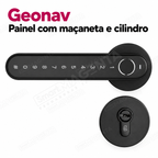 Fechadura Digital Geonav FBE03: painel com maçaneta