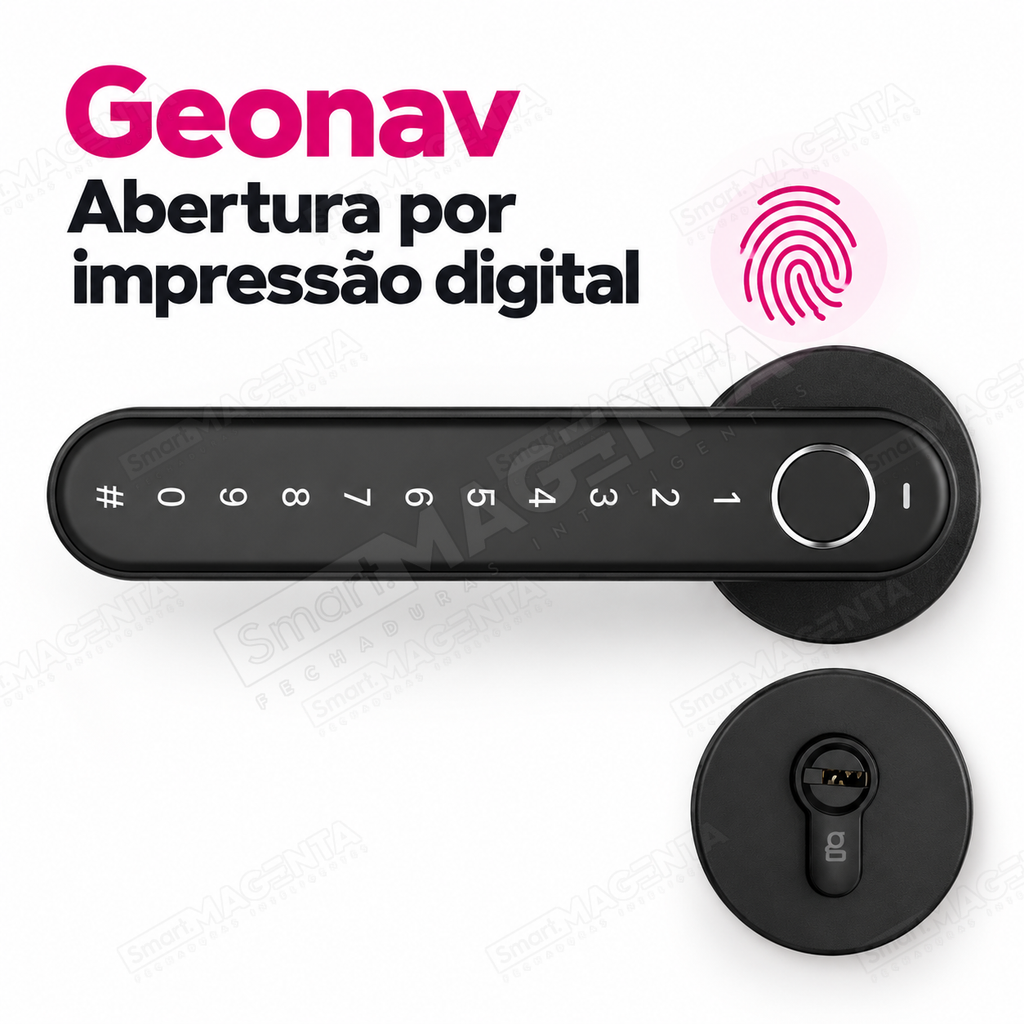 Fechadura Digital Geonav FBE03: abertura por biometria