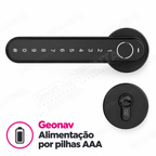 Fechadura Digital Geonav FBE03: alimentação por pilhas