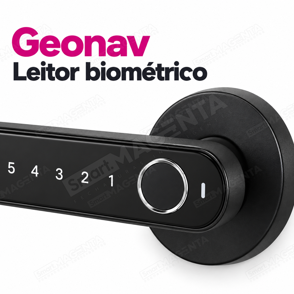 Fechadura Digital Geonav FBE03: detalhe do leitor