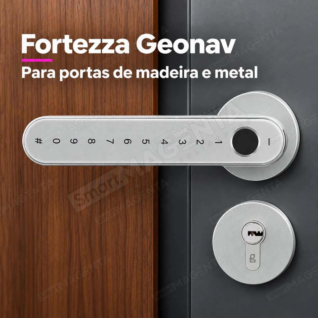 Fechadura Digital Geonav FBE03: para madeira e metal