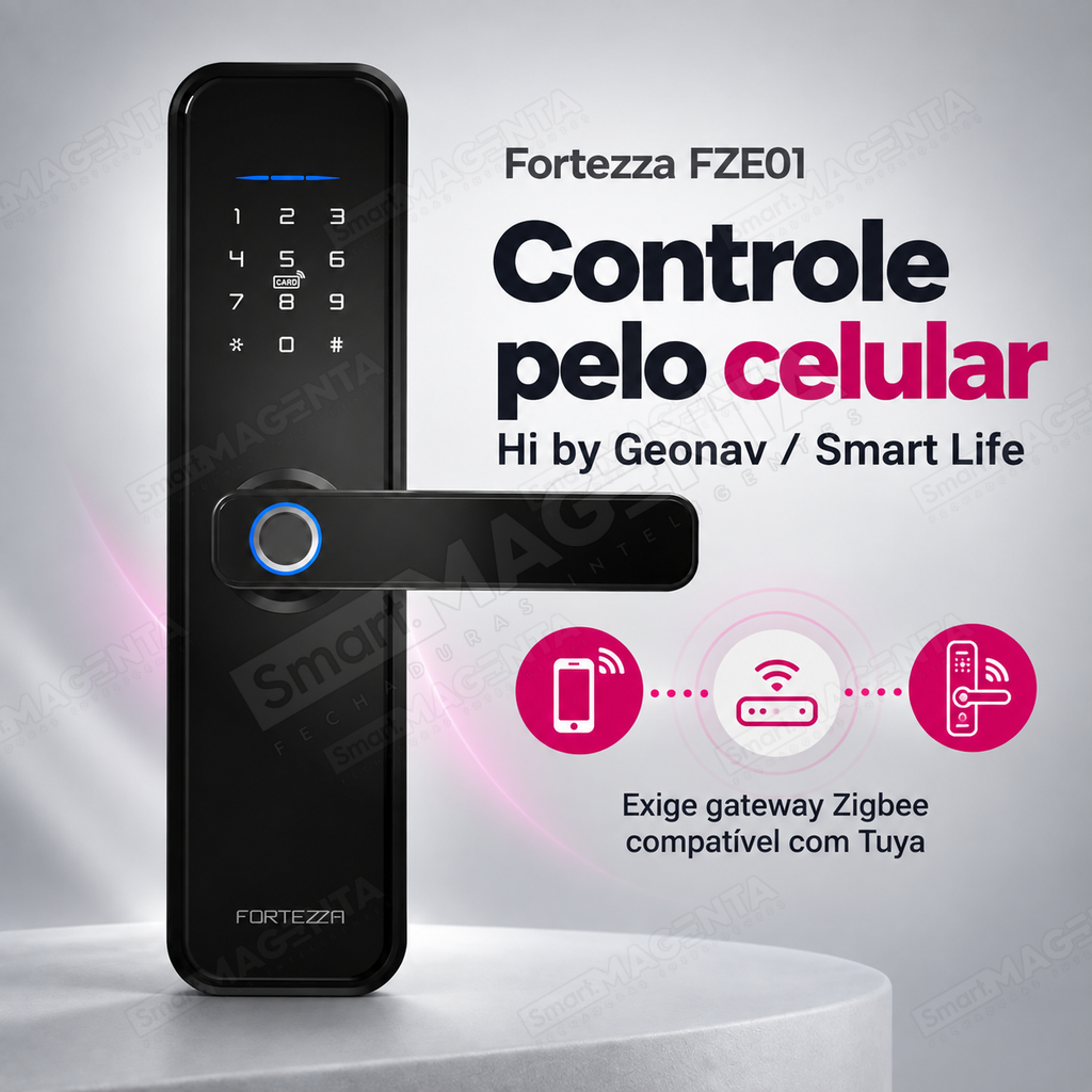 Fechadura Digital Geonav FZE01: controle pelo celular