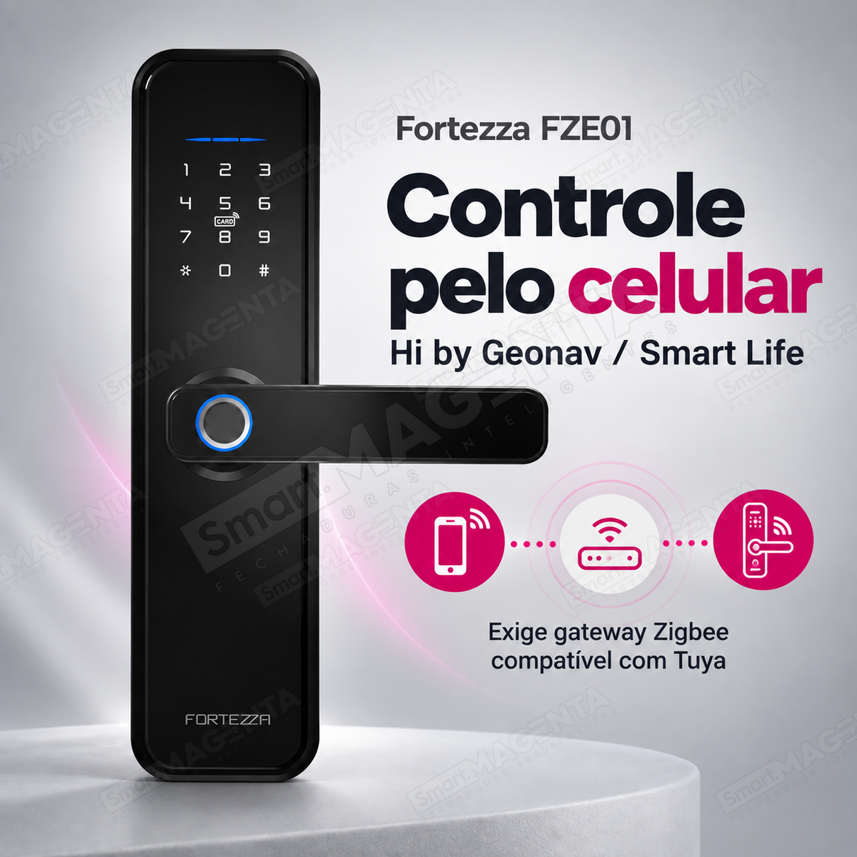 Fechadura Digital Geonav FZE01: controle pelo celular