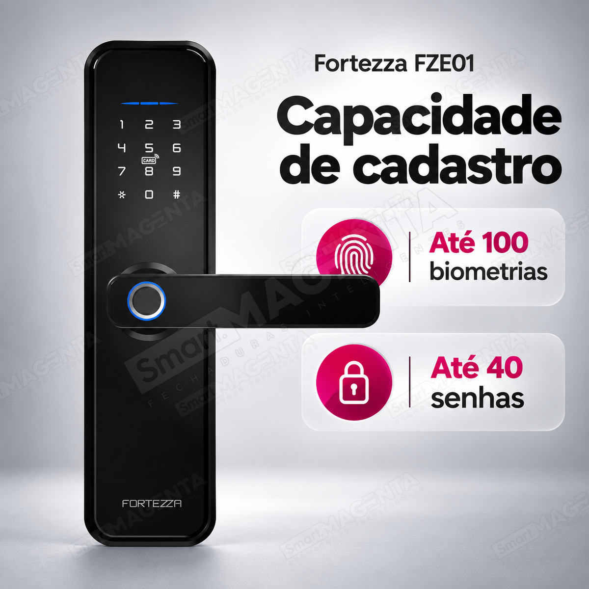 Fechadura Digital Geonav FZE01: cadastros