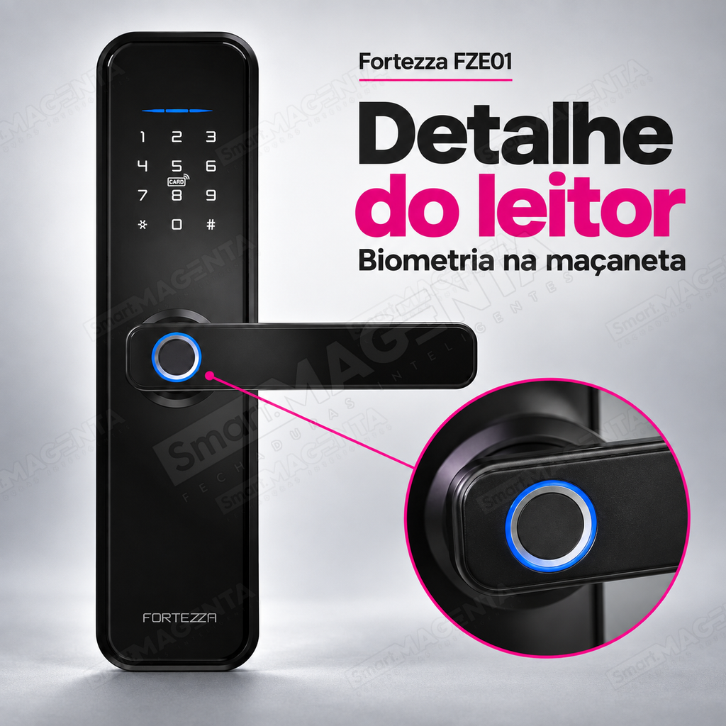 Fechadura Digital Geonav FZE01: biometria na maçaneta