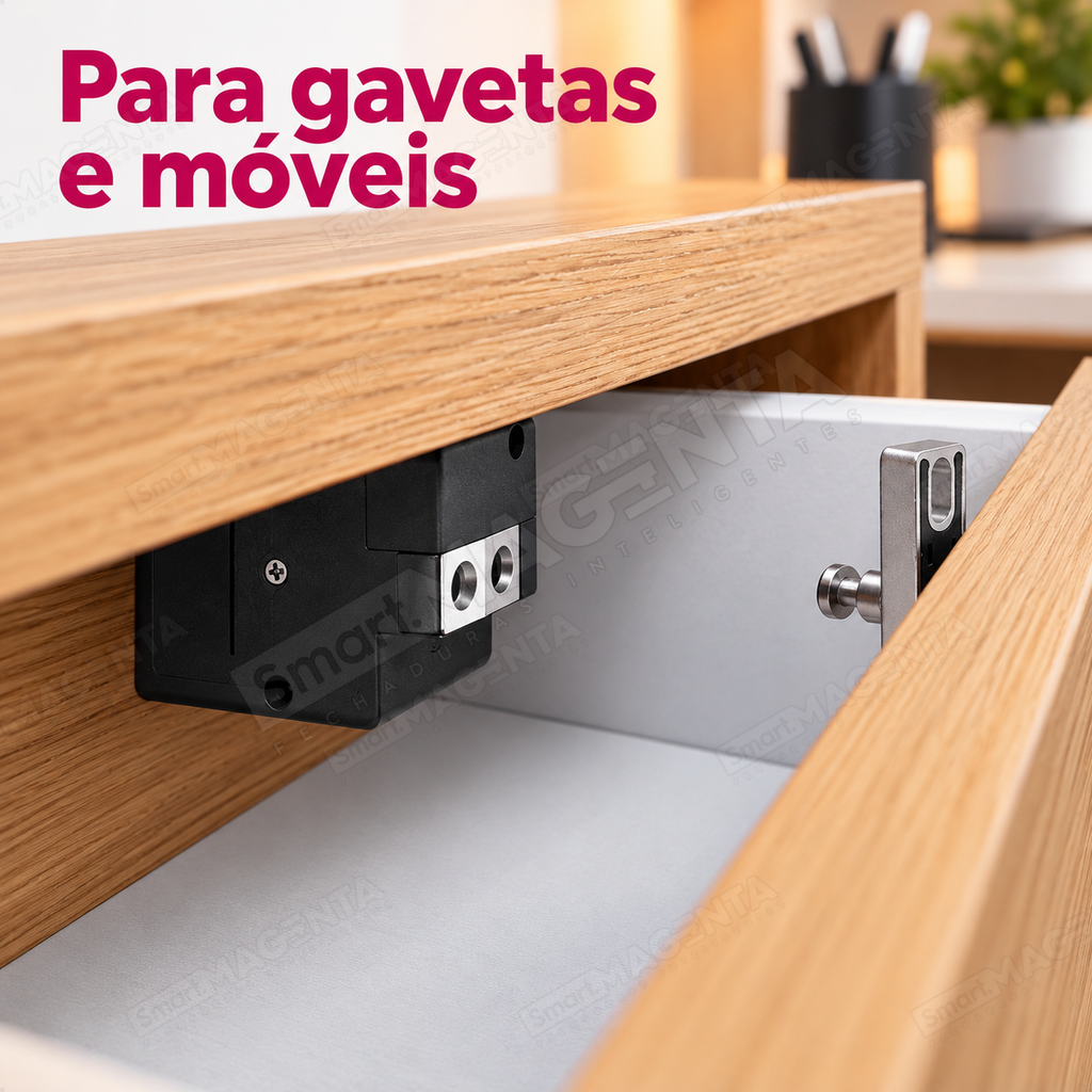 Fechadura Eletrônica Invisível Grad GAR2000: uso em gavetas