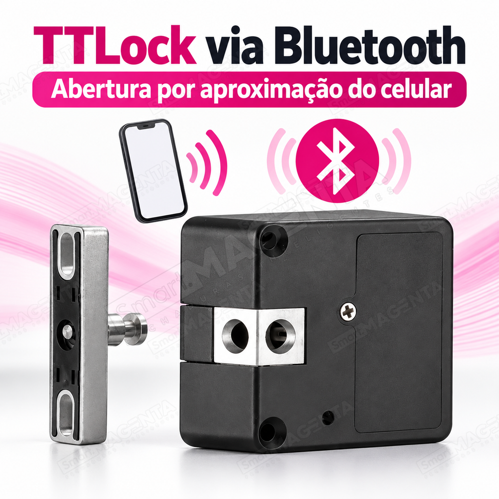 Fechadura Eletrônica Invisível Grad GAR2000: bluetooth TTLock