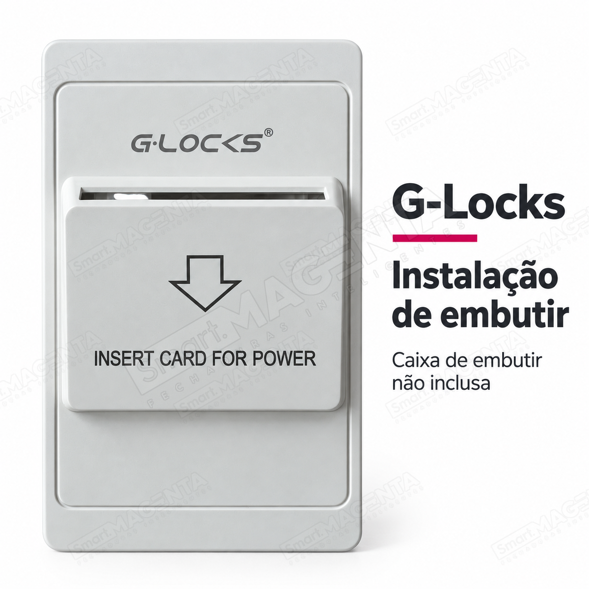 Grad G-locks Economizador de Energia Cartão Pousada Airbnb: instalacao de embutir
