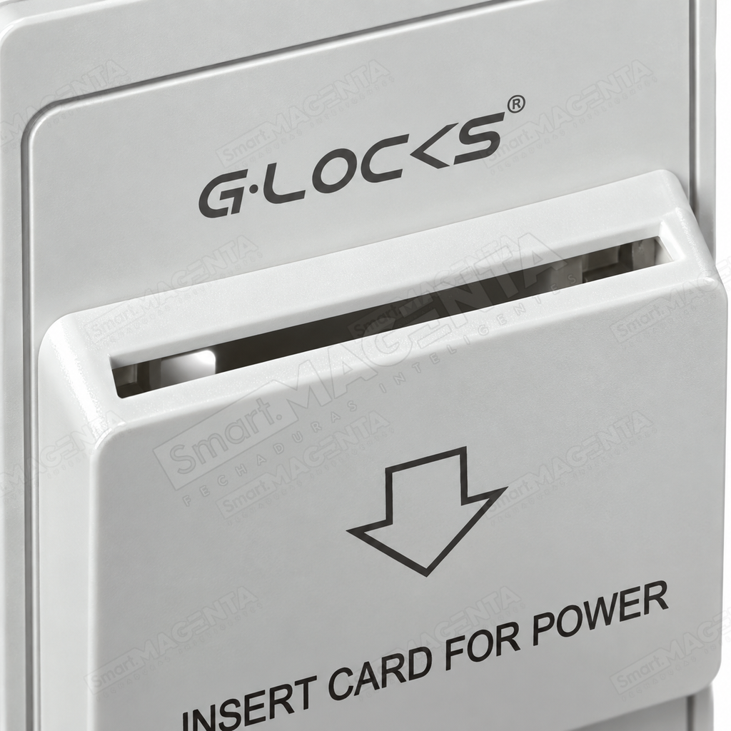 Grad G-locks Economizador de Energia Cartão Pousada Airbnb: detalhe da entrada