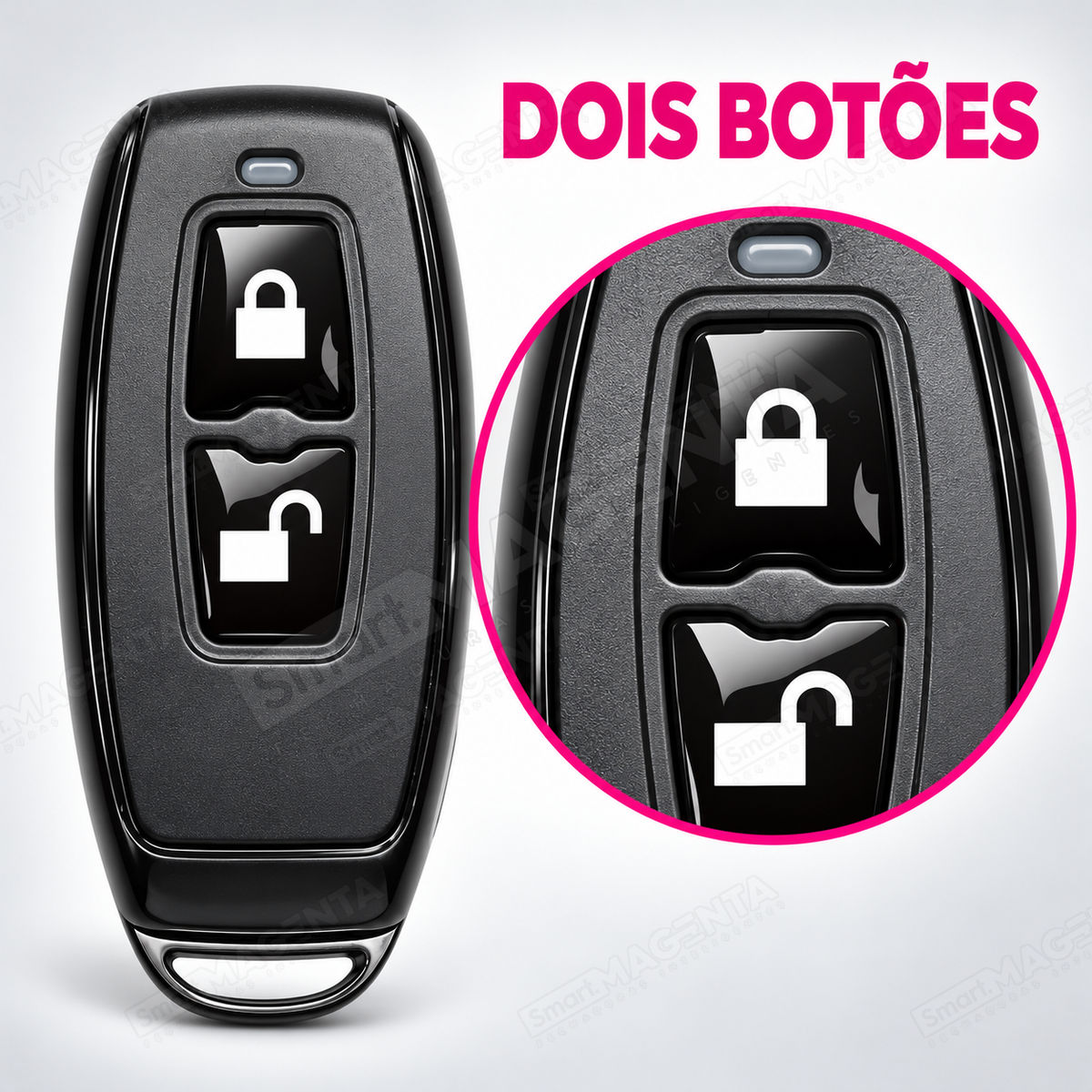 Controle Remoto para Fechaduras TTLock: dois botoes