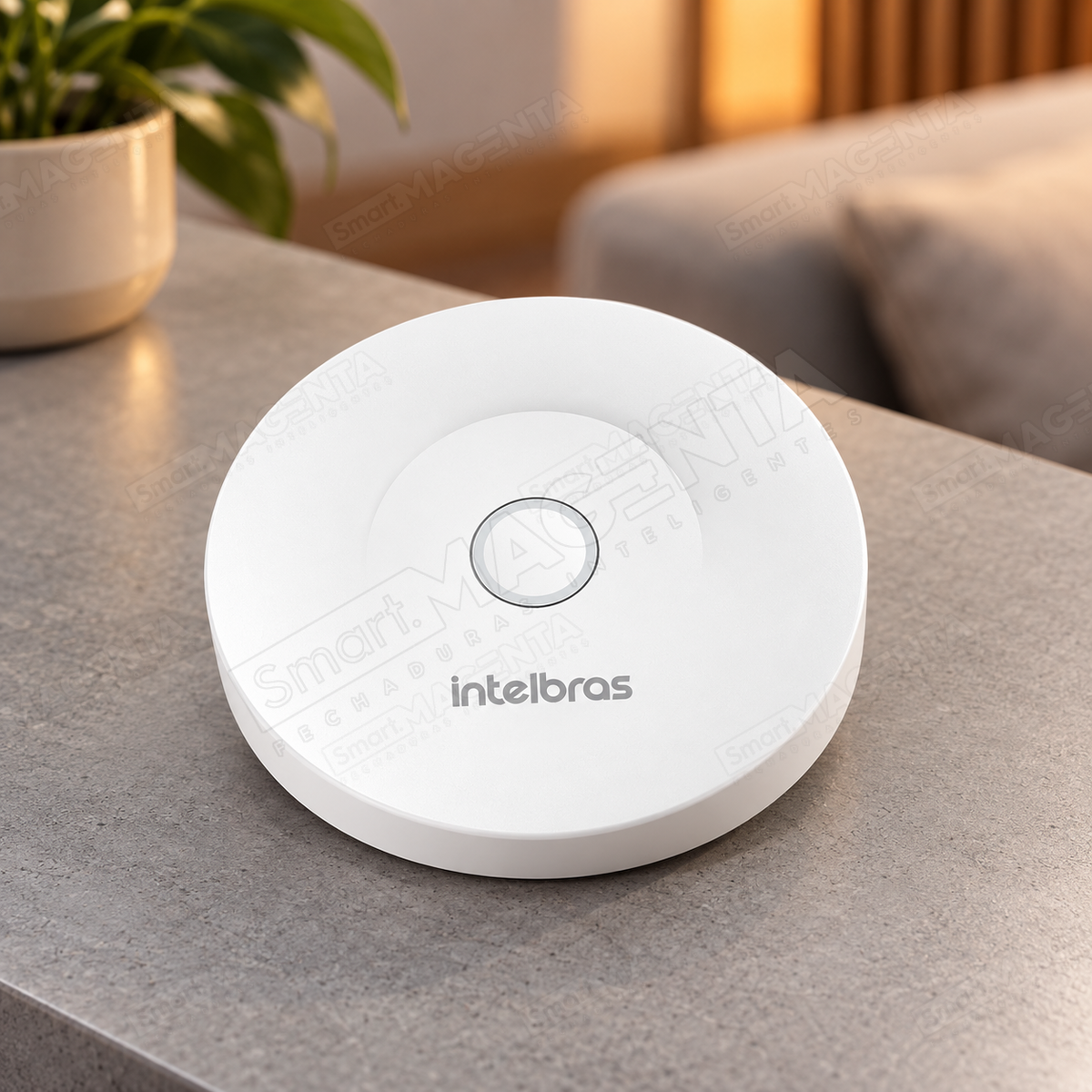 Hub de Automação Intelbras Mibo MCA 1002 Zigbee Wi-fi: produto no ambiente