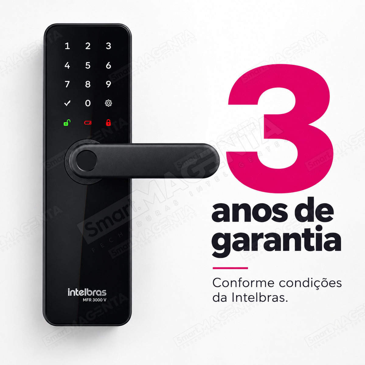 Fechadura Digital Intelbras MFR3000 V: garantia