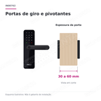 Fechadura Digital Intelbras MFR3000 V: encaixe