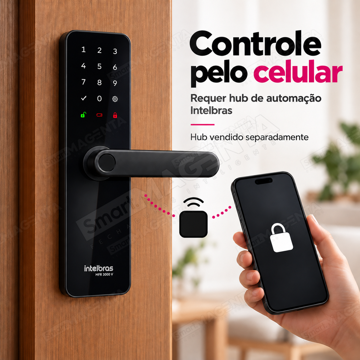 Fechadura Digital Intelbras MFR3000 V: controle pelo celular