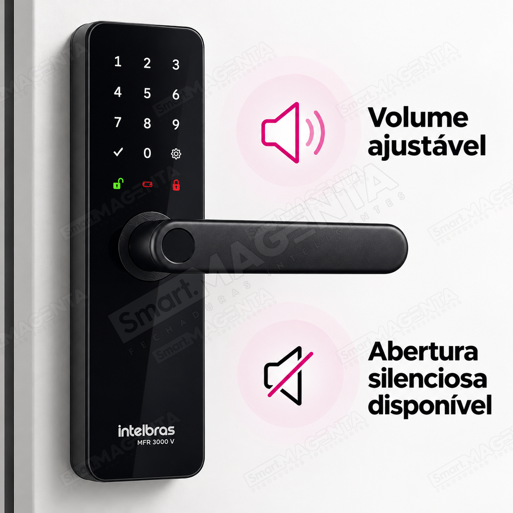 Fechadura Digital Intelbras MFR3000 V: som