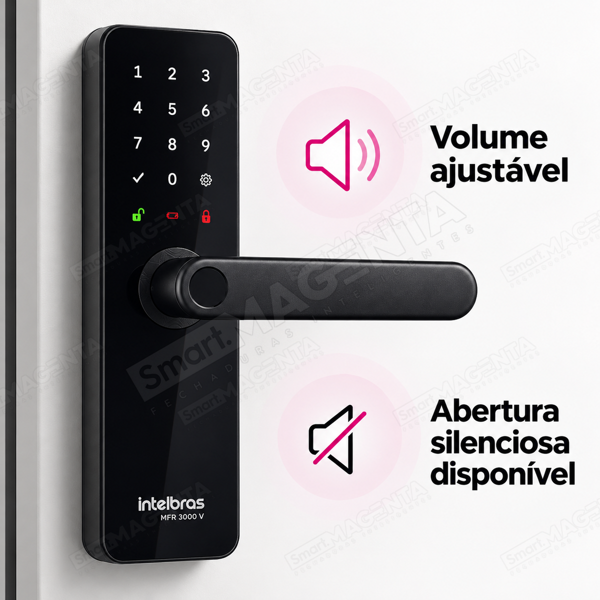 Fechadura Digital Intelbras MFR3000 V: som