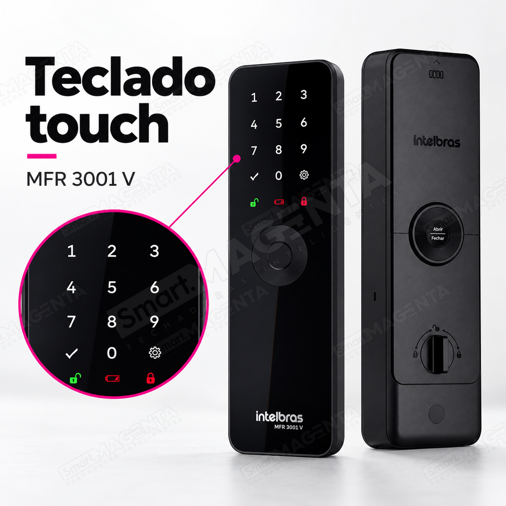 Fechadura Digital Intelbras MFR3001 V: teclado