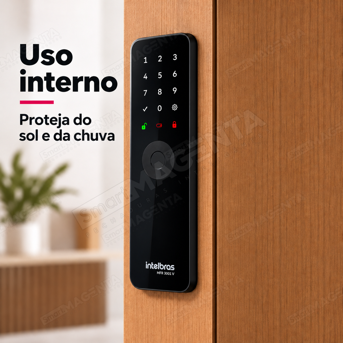Fechadura Digital Intelbras MFR3001 V: uso interno