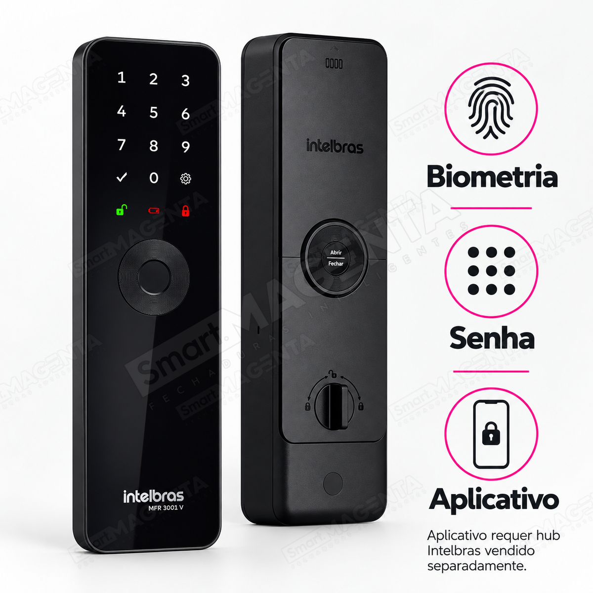 Fechadura Digital Intelbras MFR3001 V: formas de abertura