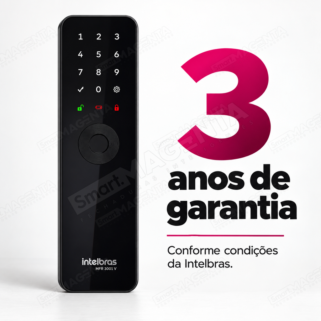 Fechadura Digital Intelbras MFR3001 V: garantia