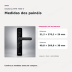 Fechadura Digital Intelbras MFR7000 V: medidas