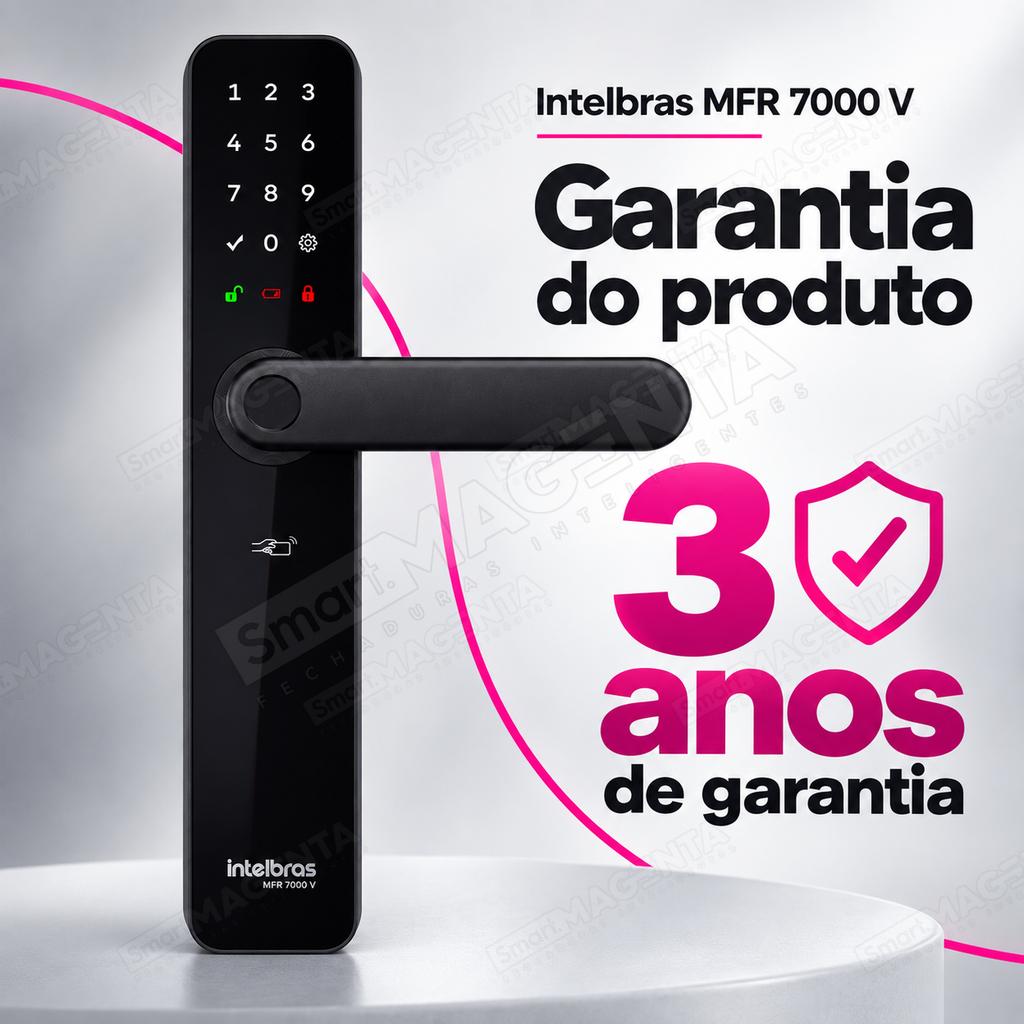 Fechadura Digital Intelbras MFR7000 V: garantia