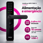 Fechadura Digital Intelbras MFR7000 V: alimentação emergência