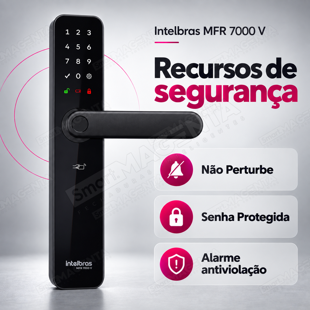 Fechadura Digital Intelbras MFR7000 V: recursos de segurança