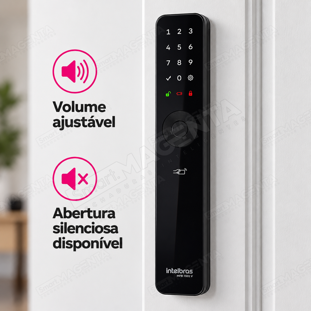 Fechadura Digital Intelbras MFR7001 V: som