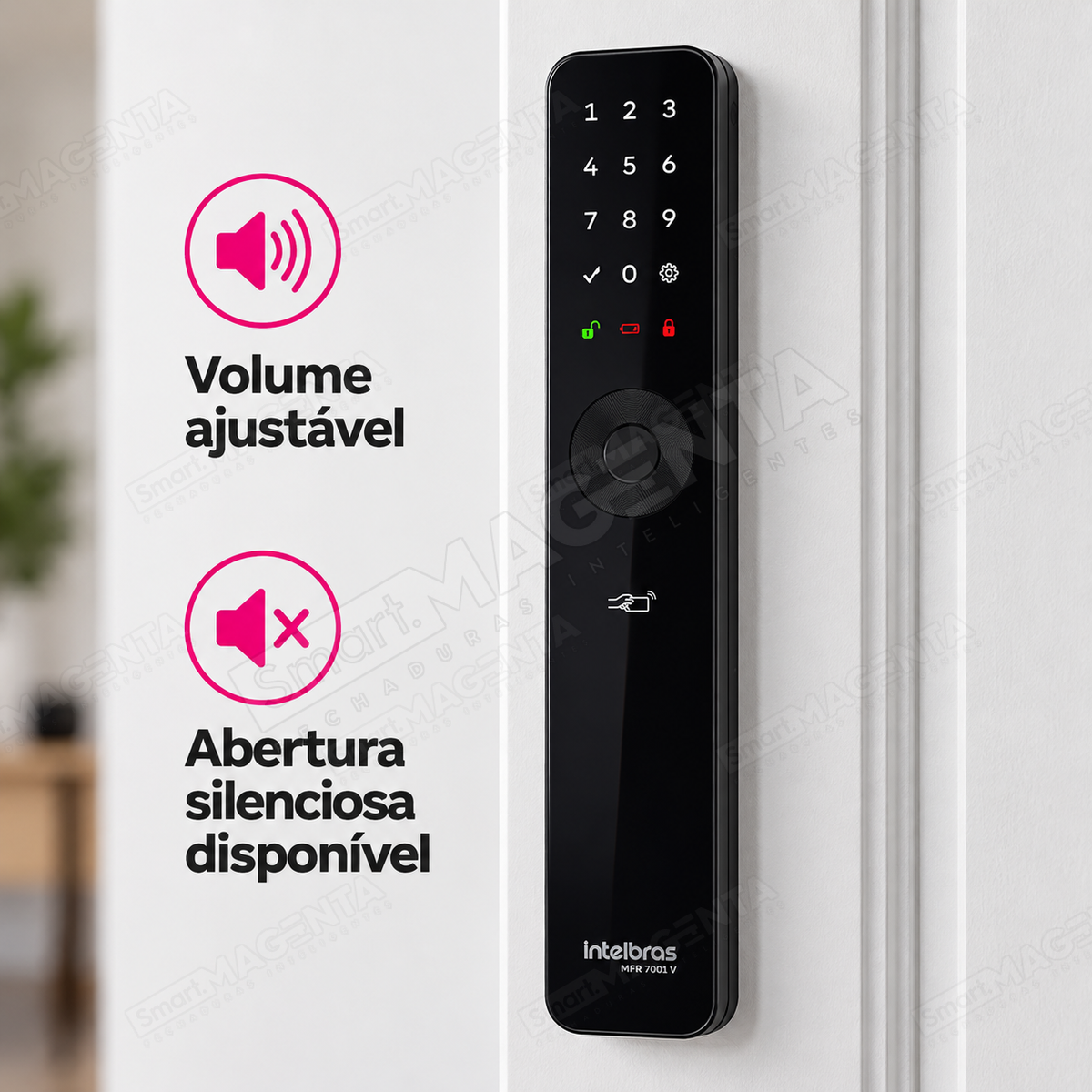 Fechadura Digital Intelbras MFR7001 V: som