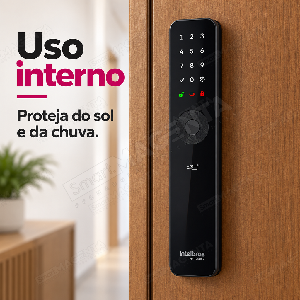 Fechadura Digital Intelbras MFR7001 V: uso interno