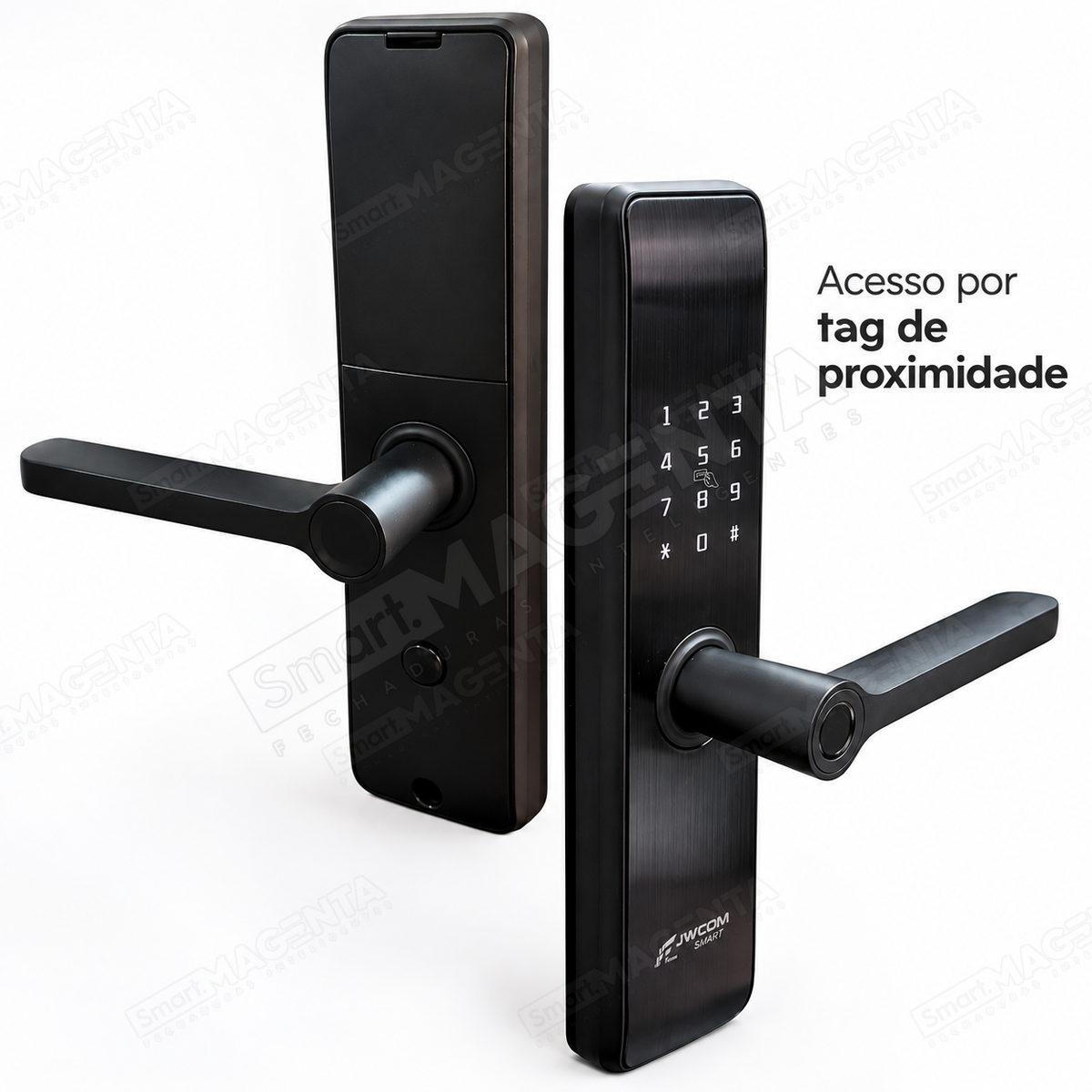 Fechadura Digital JWCOM FD517 com Biometria, Senha e Cartão NFC: tag
