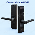 Fechadura Digital JWCOM FD517 com Biometria, Senha e Cartão NFC: wifi