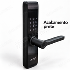 Fechadura Digital JWCOM FD517 com Biometria, Senha e Cartão NFC: acabamento