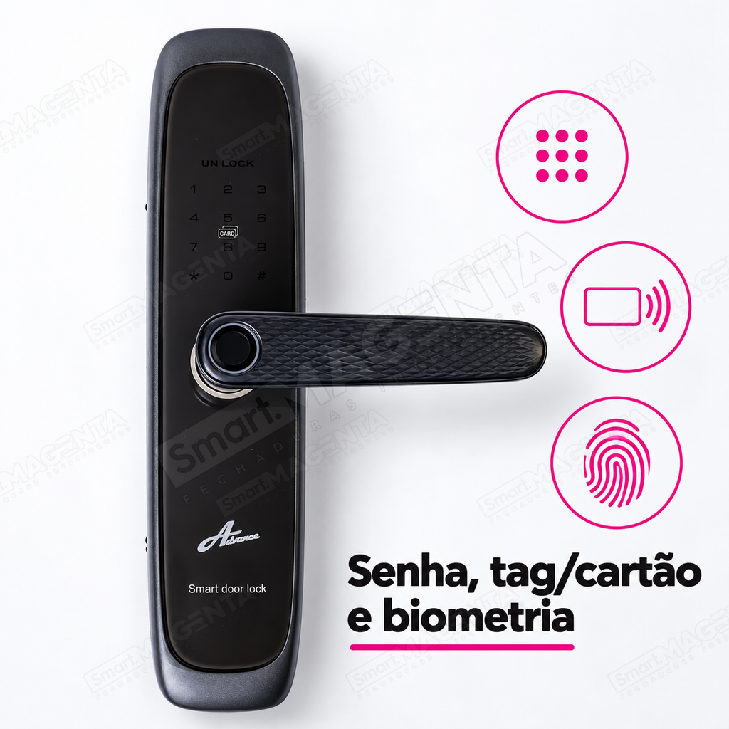Fechadura Digital Advance 7500: formas de abertura
