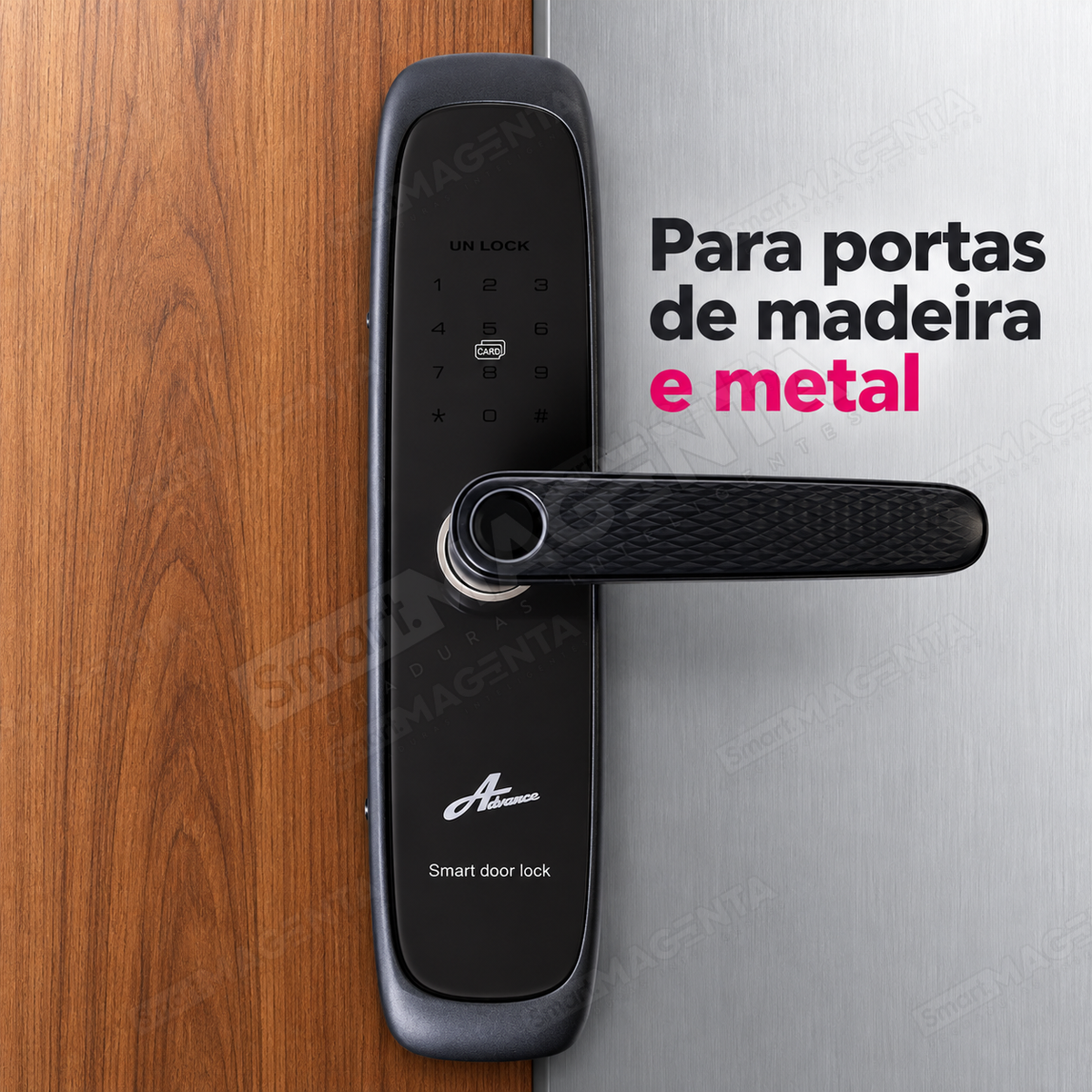 Fechadura Digital Advance 7500: materiais da porta