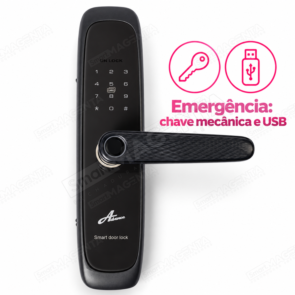 Fechadura Digital Advance 7500: emergência