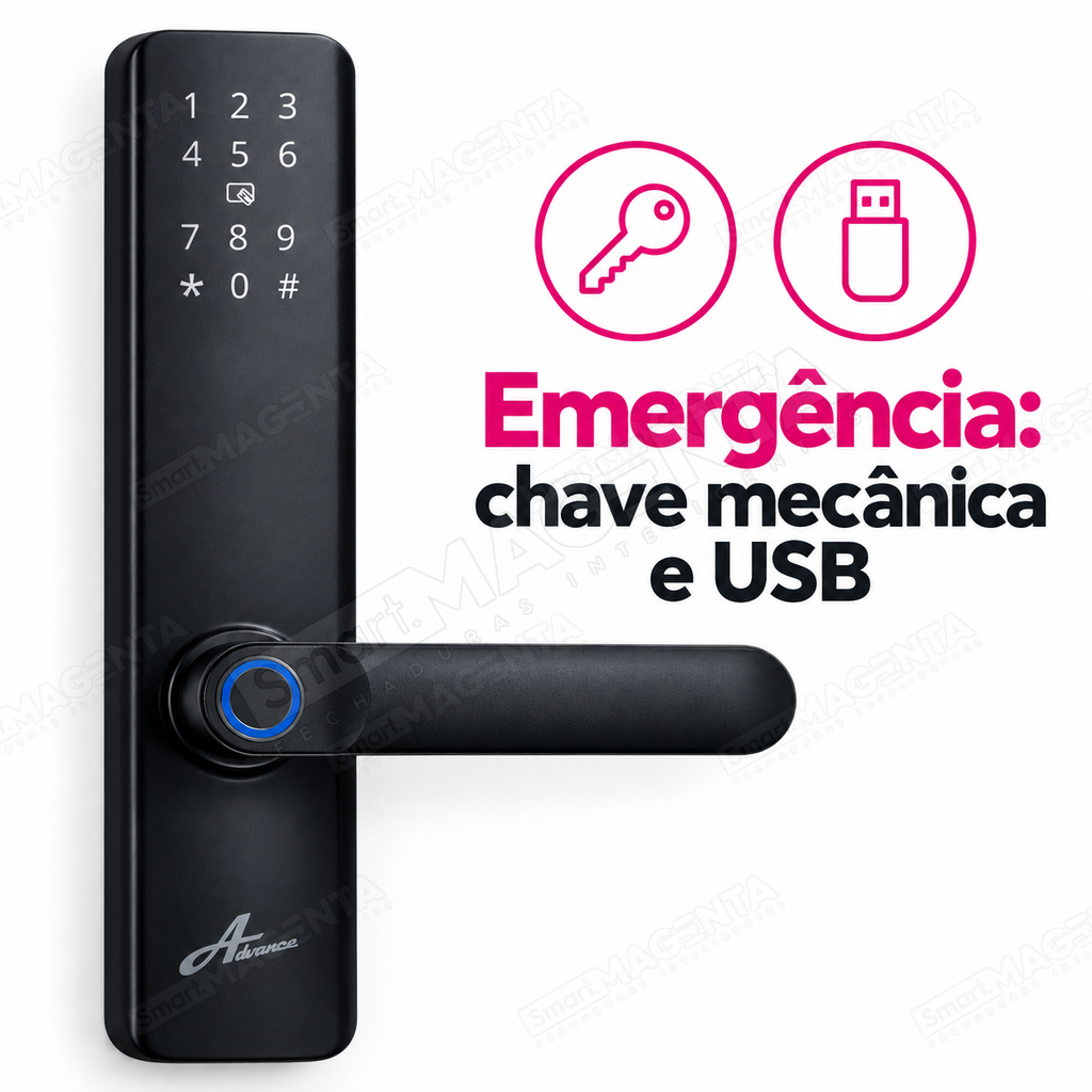Fechadura Digital Advance 7300: emergência