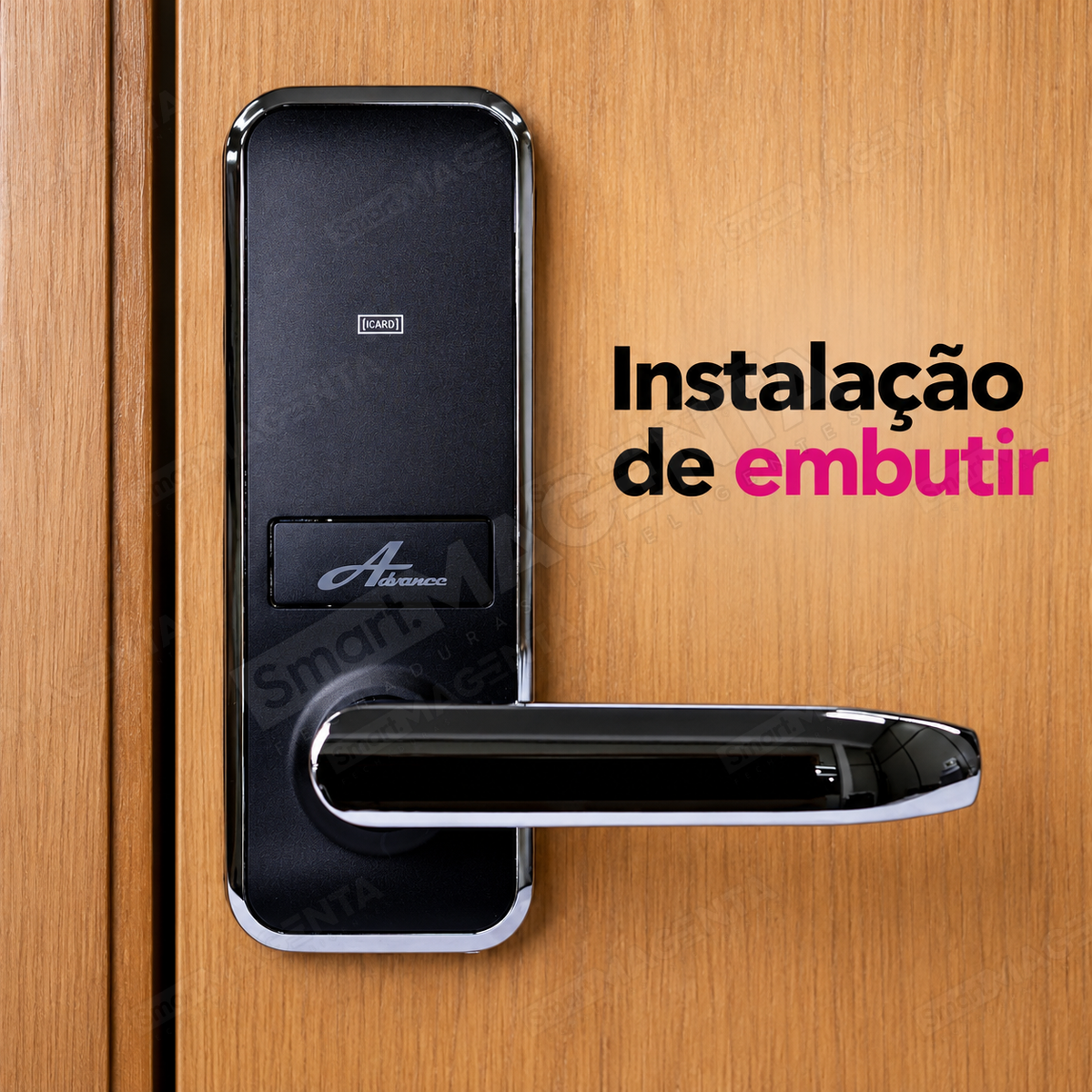 Fechadura Digital Advance 5100: instalacao de embutir