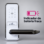 Fechadura Digital Advance 5100: aviso de bateria fraca